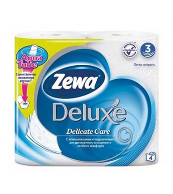 Туалетная бумага ZEWA DELUXE 4рул